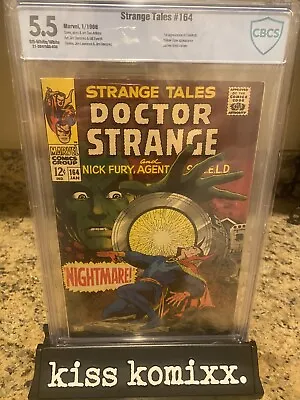 Buy Strange Tales 164 Cbcs 5.5 Off White To White Pages 1st Yandroth A6 • 75.11£