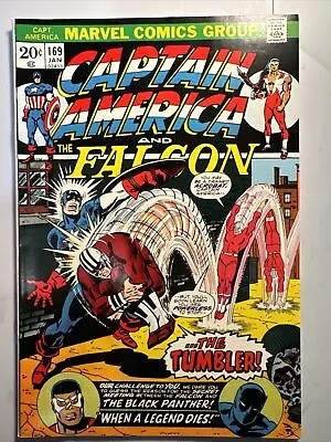 Buy Captain America #169 Very Fine-Near Mint 9.0 Falcon Black Panther 1974 • 9.88£