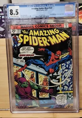 Buy AMAZING SPIDER-MAN #137 (MARVEL) CGC 7.5/ 2nd HARRY AS GREEN GOBLIN/ GREAT CASE • 71.12£