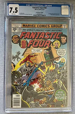 Buy Fantastic Four #185 Extremely Rare 35 Cent Variant CGC 7.5 1st Nicholas Scratch • 276.02£