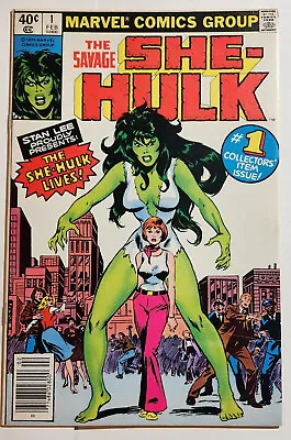 Buy The SAVAGE SHE-HULK #1 1980 1st Appearance Newsstand VF/VF+ Copy! • 59.14£
