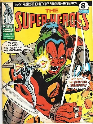 Buy Vintage Marvel Super Heroes Comic No 20 July 19th 1975 Silver Surfer • 0.99£