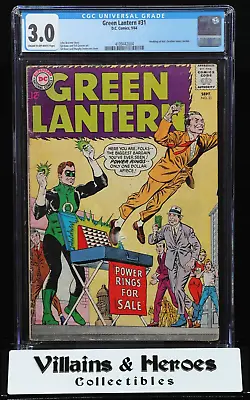 Buy Green Lantern #31 ~ CGC 3.0 ~ 1st Appearance Of Grolls ~ DC Comics (1964) • 39.52£