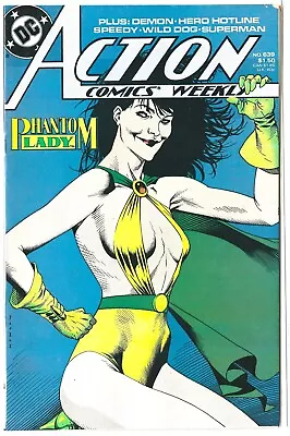 Buy 1989 DC - Action Comics # 639 Phantom Lady Cover - Fine + Condition • 3.65£
