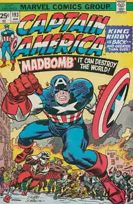 Buy Captain America (1st Series) #193 (with Marvel Value Stamp) FN; Marvel | Jack Ki • 43.47£