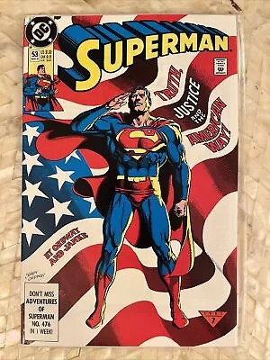 Buy SUPERMAN #53 Clark Reveals Id To Lois Lane 1991 DC Comics • 10.28£