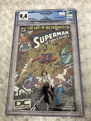 Buy Action Comics Superman #700 CGC Graded 9.4 DC June 1994 White Pages Ross & Lang • 66.40£