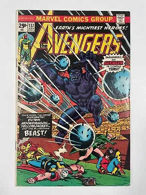 Buy Avengers #137 - 1975 - John Romita, Beast & Moondragon Join Team • 11.26£