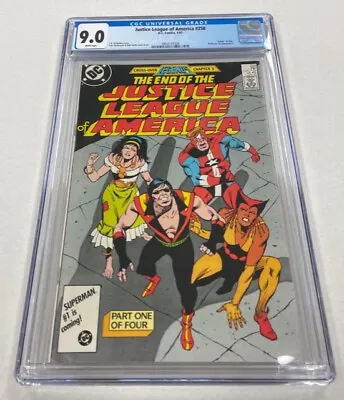Buy Justice League Of America Issue #258 DC Comics 1987 CGC Graded 9.0 Comic Book • 79.15£