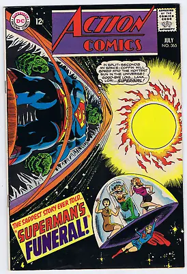 Buy Action Comics #365 DC Pub 1968 '' Superman's Funeral ! '' • 23.72£