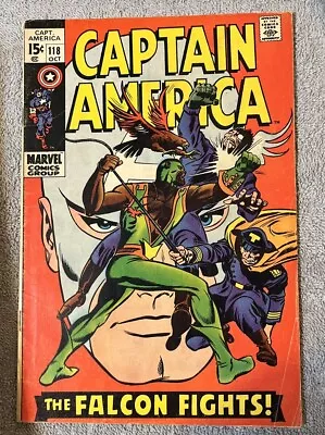 Buy Captain America #118 (1969) - Very Good/Fine (6.0)- 2nd Appearance The Falcon • 39.41£