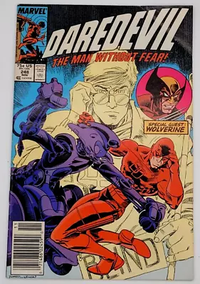 Buy Daredevil #248 (1987) / Vf- / Mark Jeweler's  Newsstand 1st Bushwacker Wolverine • 158.02£