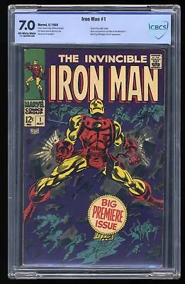 Buy Iron Man (1968) #1 CBCS FN/VF 7.0 Origin Retold! Stan Lee! Marvel 1968 • 723.05£