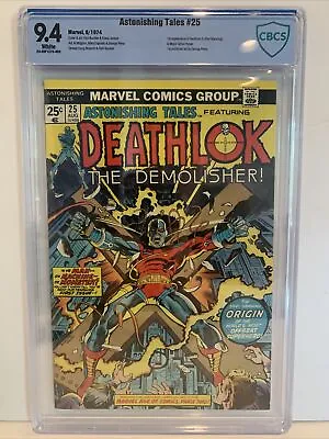 Buy Astonishing Tales #25 August 1974 1st Deathlok Perez CBCS 9.4 White Pages • 598.96£