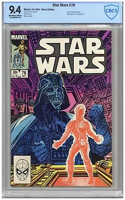 Buy Star Wars  # 76   CBCS   9.4   NM   Off Wht/wht Pgs   10/83  “Death” Of Admiral • 60.05£