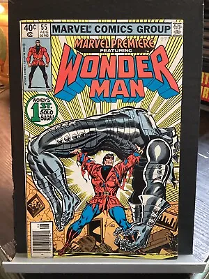 Buy 1980 Marvel Premiere #55 Newsstand Variant Comic 1st Solo Wonder Man Story • 7.90£