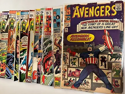 Buy Avengers 1963 Marvel Comics Mix Silver - Bronze Age  -YOU PICK THE ISSUE U NEED- • 67.28£