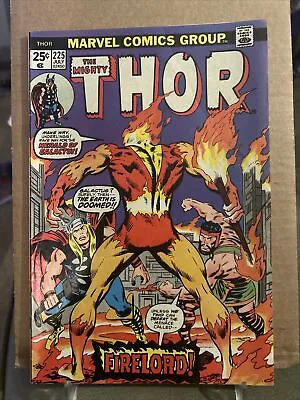 Buy Thor #225~Marvel Comics, 1974~1st Appearance Of Firelord~w/ MVS~White Pages~VF- • 40.44£