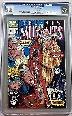 Buy New Mutants 98 (Marvel, 1991)  CGC 9.8 WP **1st Full Appearance Deadpool** • 1,202.90£