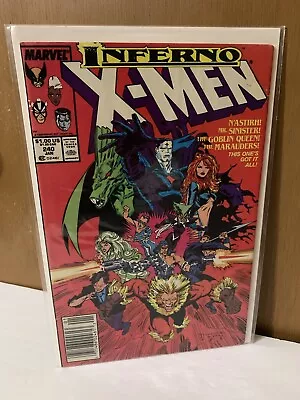 Buy Uncanny X-Men 240 🔥1989 NWSTND🔥Mr Sinister GOBLIN QUEEN Marauders🔥VF • 10.32£