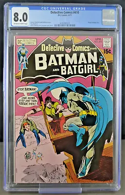 Buy Detective Comics #410 D.C. Comics 4/71 Batgirl Backup Story CGC 8.0 CL30 • 101.60£