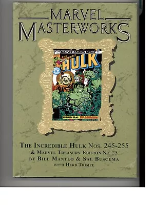 Buy Marvel Masterworks Vol 329 Incredible Hulk Nos. 245-255 Hardcover NEW Sealed • 22.92£