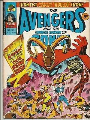 Buy The Avengers #129 : March 1976 : Vintage Marvel UK Comic Book • 9.95£