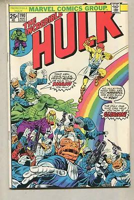 Buy The Incredible Hulk #190 FN+ Toad Men, Glorian  Marvel Comics D5 • 4.79£