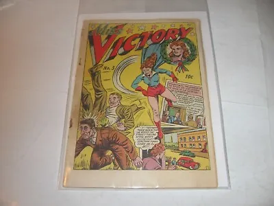Buy Holyoke One-Shot #3 MISS VICTORY Rare Golden Age Comic Book 1944  -1st Cat Man! • 1,695.12£