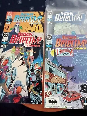 Buy Detective Comics Starring Batman #614,615,617,619 1990 Four Issue Lot • 4.50£