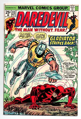 Buy Daredevil #113 - 1st Cameo Deathstalker - Black Widow  - 1974 - VF/NM • 15.98£