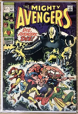 Buy The Avengers #67, Ultron-6, Barry Windsor-smith, 1969, Good Condition • 29£