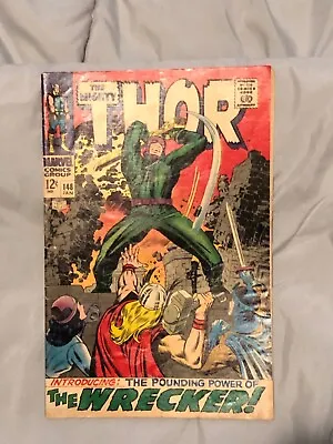 Buy 1967 Marvel Thor #148 Wrecker Appearance, Silver Age Comic, Low Grade • 12.01£
