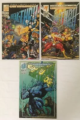 Buy Ultraverse: Break-Thru Comic Run Issues # 1 2 3 , 1993 Malibu Comics, NM 9.4 • 2.39£
