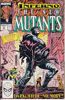 Buy Marvel New Mutants, #73, 1989, Inferno, Louise Simonson, Bret Blevin • 2.75£