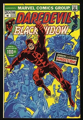 Buy Daredevil #100 NM 9.4 1st Appearance Angar! Black Widow Cameo!  Marvel 1973 • 51.39£