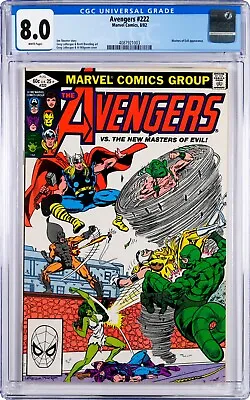 Buy Avengers #222 CGC 8.0 (Aug 1982, Marvel) Jim Shooter Story, Masters Of Evil App. • 26.91£