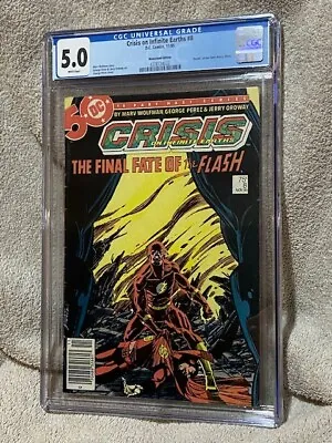 Buy Crisis On Infinite Earths #8 CGC Graded 5.0 D.C. Comics 11/85 Newsstand Issue • 30£