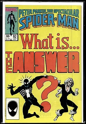 Buy 1984 Peter Parker Spectacular Spider-Man #92 Marvel Comic • 5.53£