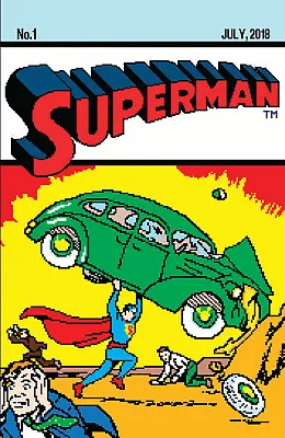 Buy Superman 1 DC 2018 Matthew Waite 16 Bit Action Comics 1 Homage Variant LTD 700 • 31.97£