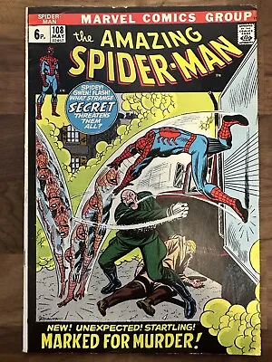 Buy The Amazing Spider-man Issue #108 **high Grade 1st App Sister Sun** (grade Vf+) • 51.95£