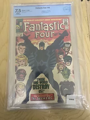 Buy Fantastic Four 46 7.5  🔑 Marvel Comic, First Appearance Black Bolt White Pages! • 281.50£