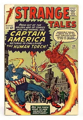 Buy Strange Tales #114 FN- 5.5 1963 1st Post-Golden Age Captain America (disguised) • 225.32£