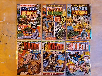 Buy Astonishing Tales #1,2,7,11,13,17 Kazar Dr. Doom Kraven 3rd Man-Thing VF/NM CGC+ • 75.46£