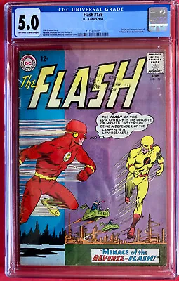 Buy Flash #139 CGC 5.0 1st Appearance Of Professor Zoom Reverse Flash DC Comics • 729.95£