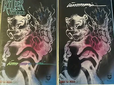 Buy Killer Kare Bears Venom 7 Homage Negative Virgin & Trade Set NM Signed By Gorkem • 99.58£