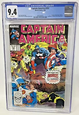 Buy 1989 - Marvel Comics - Captain America - 352 = Cgc 9.4 • 48.25£