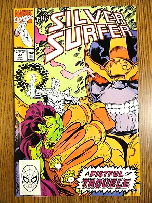 Buy Silver Surfer V 2 #44 Thanos Cover Jim Starlin Key 1st Infinity Gauntlet Marvel • 45.71£