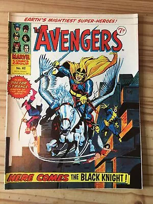 Buy Avengers # 62 British Weekly 1974 1st Uk Marvel Appearance Black Knight Fn+ • 30£