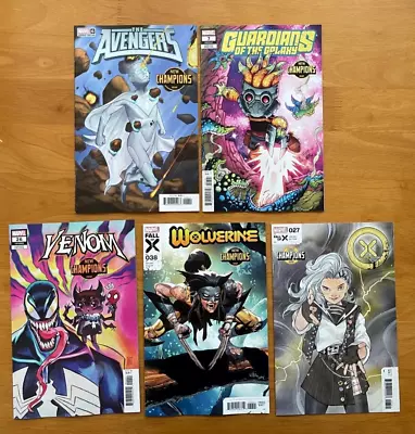Buy Avengers 6, Venom 26, Wolverine 38, Guardians 7, X-men #27 New Champions Variant • 3.52£